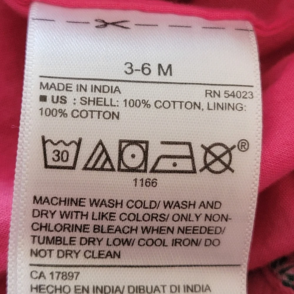 Old Navy Little Girls Pink  Floral jumper 3-6 month - Picture 7 of 8